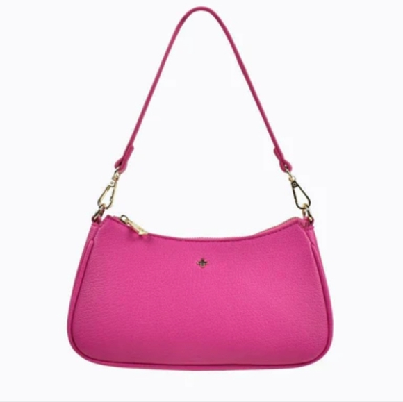 Peta + Jain Handbags - Peta + Jain Rosalia pink sleek shoulder bag with removable strap